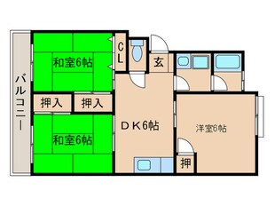 サンハイツＡの物件間取画像